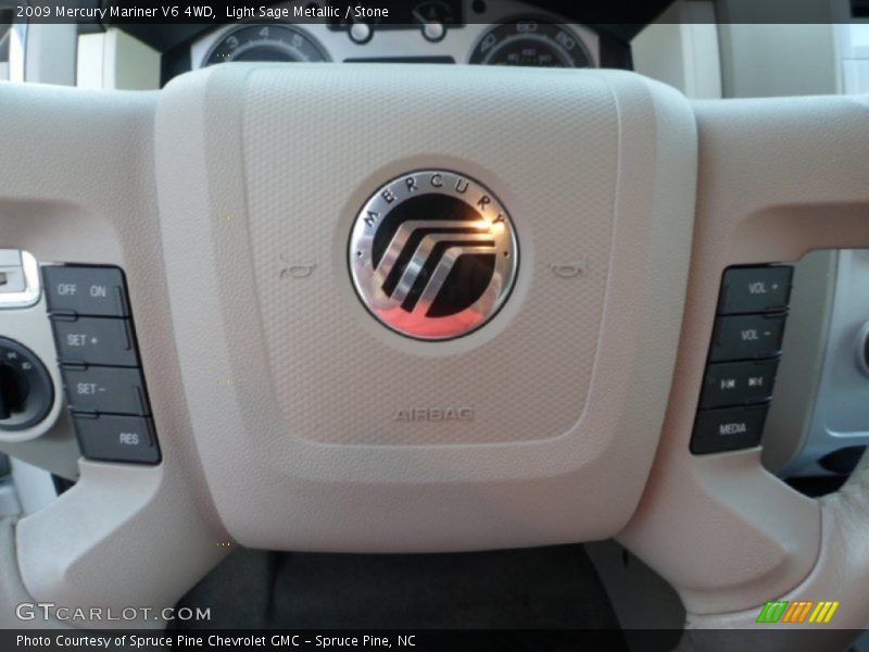 Light Sage Metallic / Stone 2009 Mercury Mariner V6 4WD
