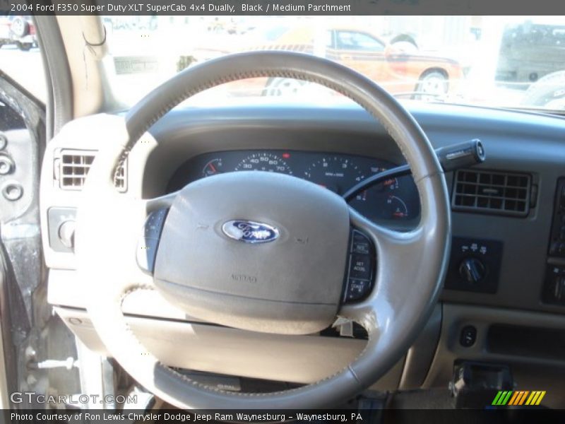 Black / Medium Parchment 2004 Ford F350 Super Duty XLT SuperCab 4x4 Dually