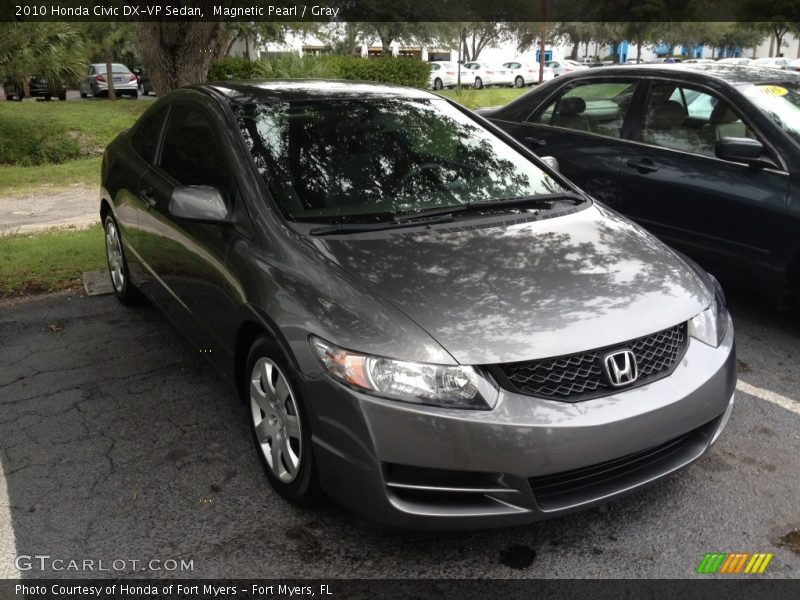 Magnetic Pearl / Gray 2010 Honda Civic DX-VP Sedan