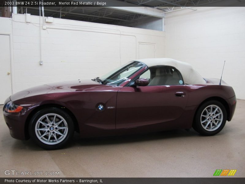  2003 Z4 2.5i Roadster Merlot Red Metallic
