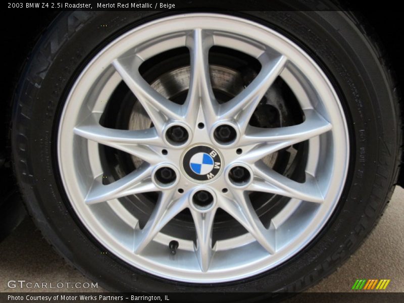 Merlot Red Metallic / Beige 2003 BMW Z4 2.5i Roadster