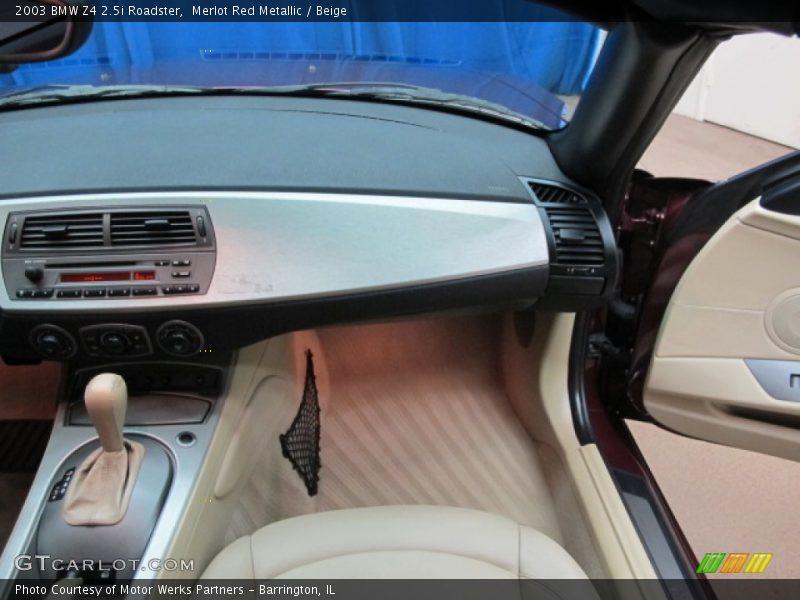 Merlot Red Metallic / Beige 2003 BMW Z4 2.5i Roadster