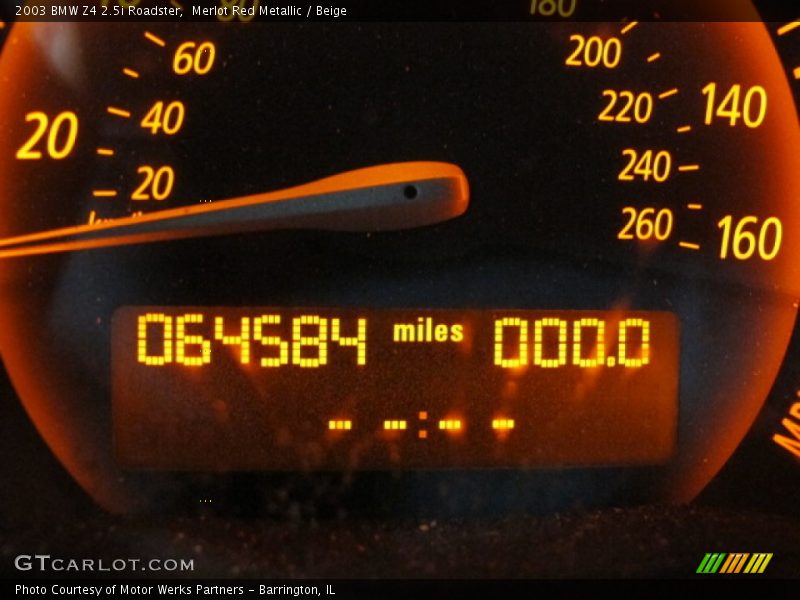 Merlot Red Metallic / Beige 2003 BMW Z4 2.5i Roadster