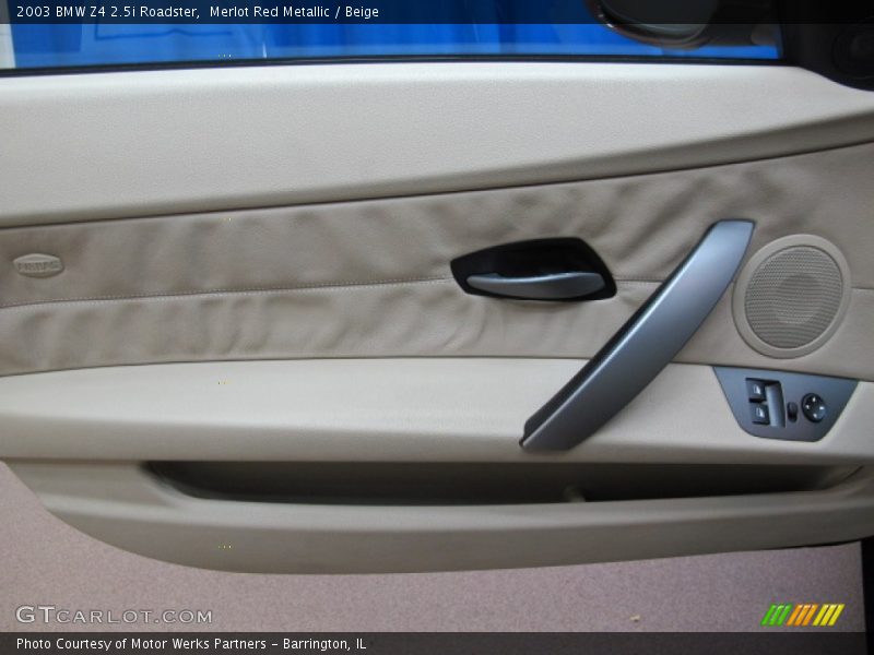 Merlot Red Metallic / Beige 2003 BMW Z4 2.5i Roadster