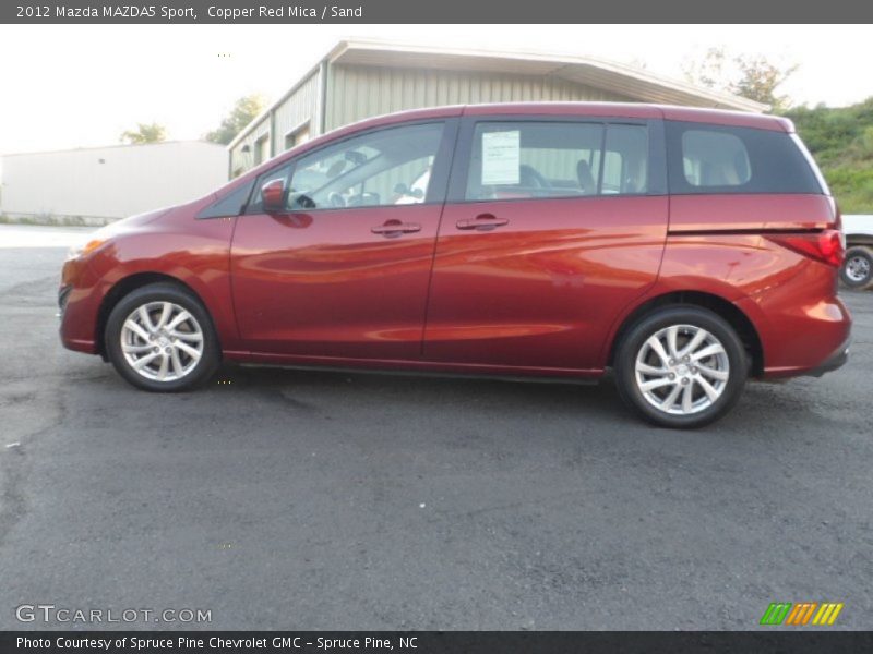 Copper Red Mica / Sand 2012 Mazda MAZDA5 Sport