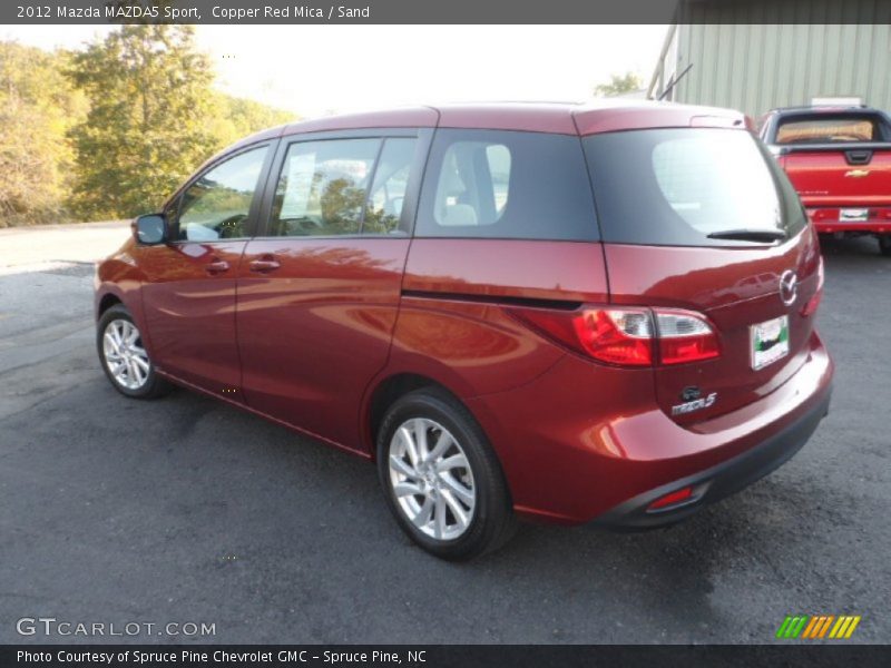 Copper Red Mica / Sand 2012 Mazda MAZDA5 Sport