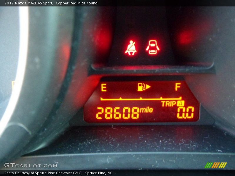 Copper Red Mica / Sand 2012 Mazda MAZDA5 Sport