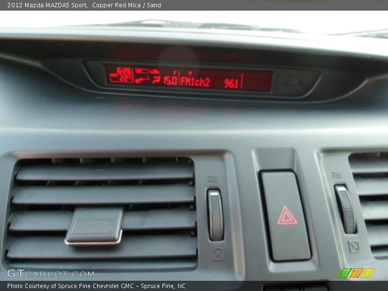 Copper Red Mica / Sand 2012 Mazda MAZDA5 Sport