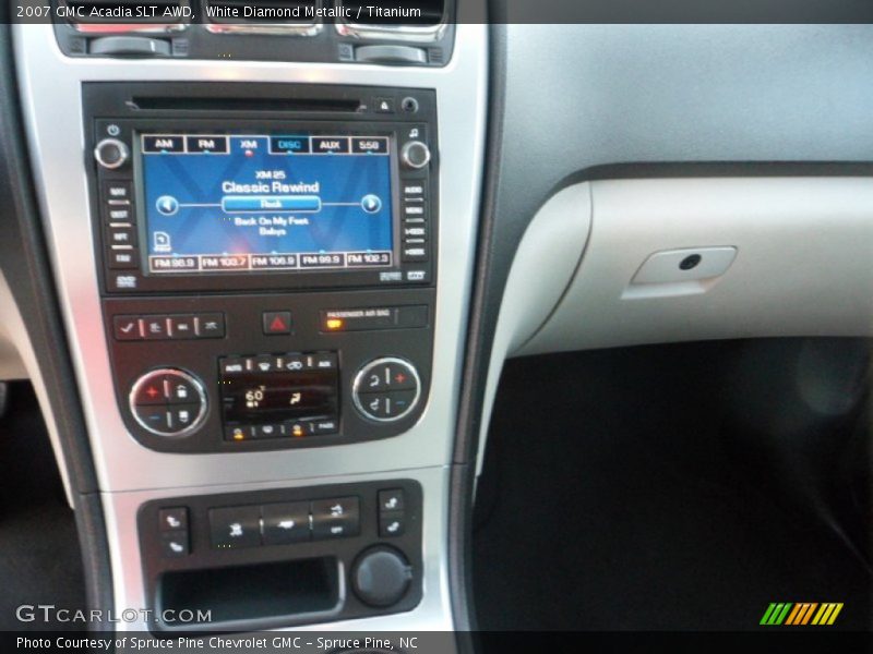 White Diamond Metallic / Titanium 2007 GMC Acadia SLT AWD
