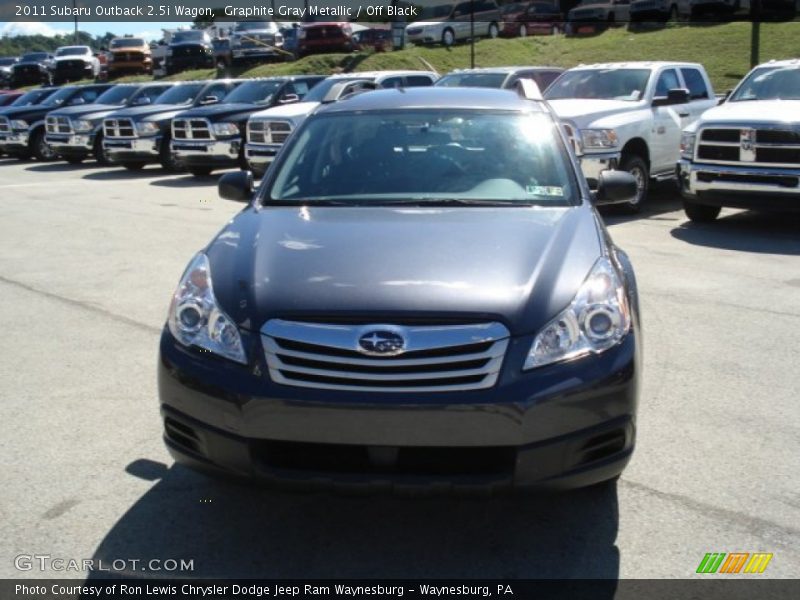 Graphite Gray Metallic / Off Black 2011 Subaru Outback 2.5i Wagon