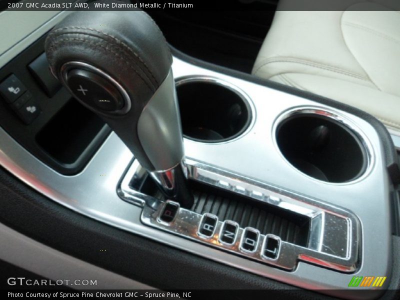 White Diamond Metallic / Titanium 2007 GMC Acadia SLT AWD