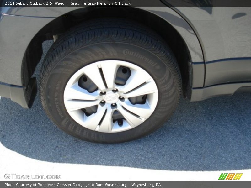 Graphite Gray Metallic / Off Black 2011 Subaru Outback 2.5i Wagon