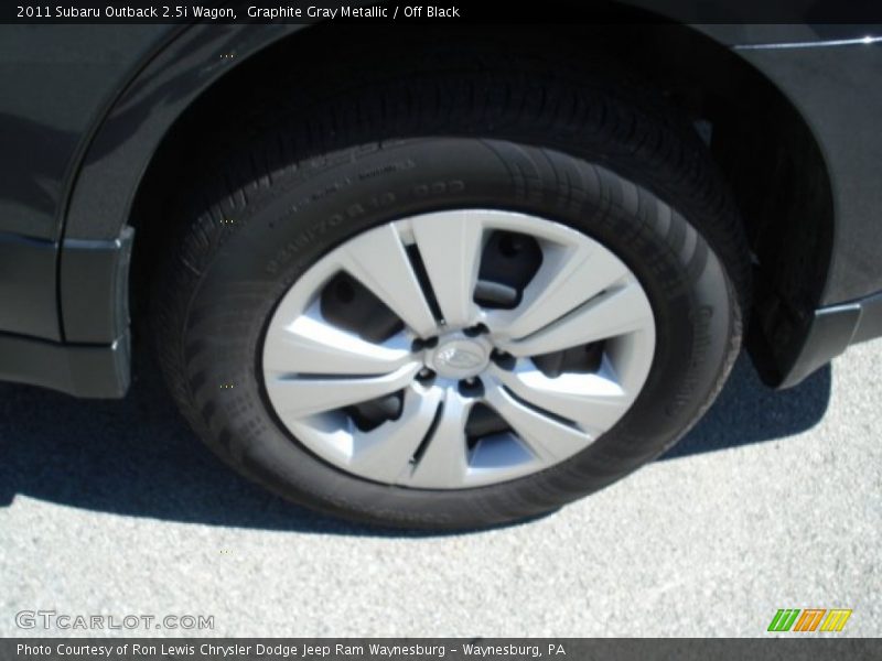 Graphite Gray Metallic / Off Black 2011 Subaru Outback 2.5i Wagon