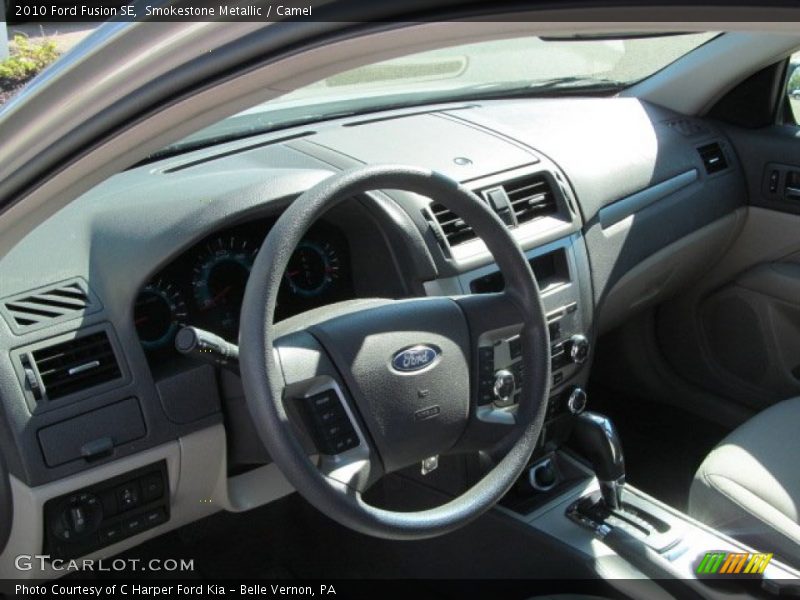 Smokestone Metallic / Camel 2010 Ford Fusion SE