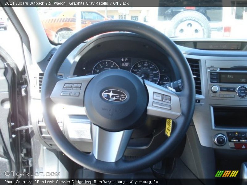 Graphite Gray Metallic / Off Black 2011 Subaru Outback 2.5i Wagon