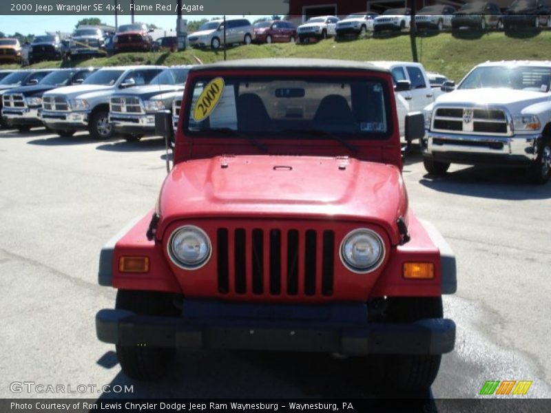 Flame Red / Agate 2000 Jeep Wrangler SE 4x4