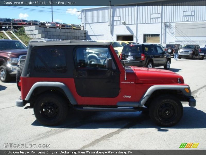 Flame Red / Agate 2000 Jeep Wrangler SE 4x4