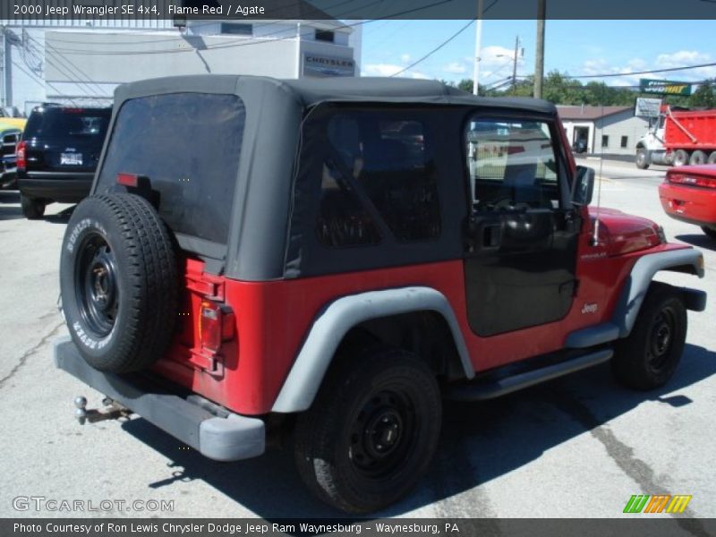 Flame Red / Agate 2000 Jeep Wrangler SE 4x4