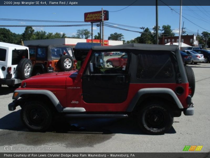 Flame Red / Agate 2000 Jeep Wrangler SE 4x4