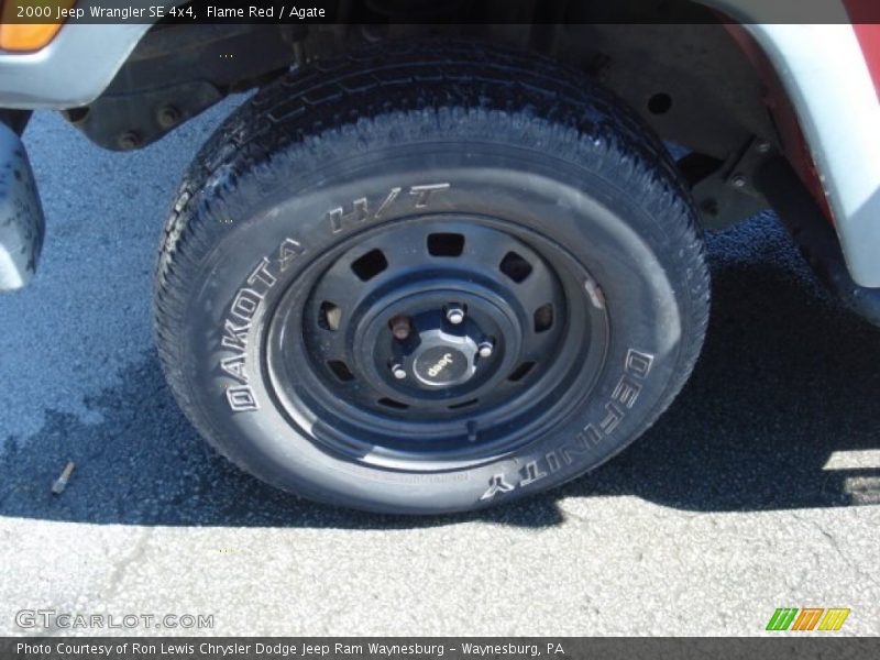 Flame Red / Agate 2000 Jeep Wrangler SE 4x4