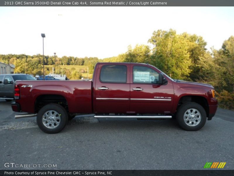 Sonoma Red Metallic / Cocoa/Light Cashmere 2013 GMC Sierra 3500HD Denali Crew Cab 4x4