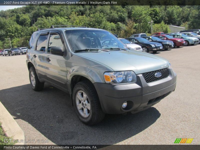 Titanium Green Metallic / Medium/Dark Flint 2007 Ford Escape XLT V6 4WD