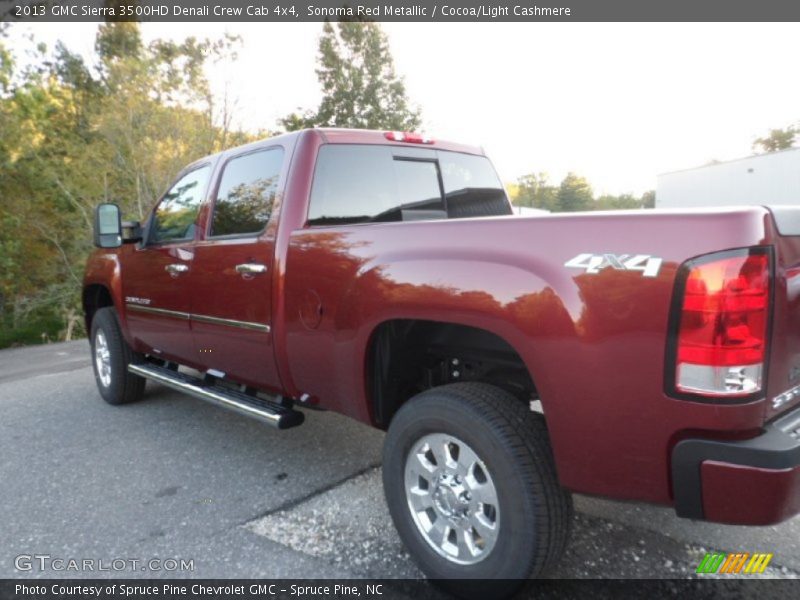 Sonoma Red Metallic / Cocoa/Light Cashmere 2013 GMC Sierra 3500HD Denali Crew Cab 4x4