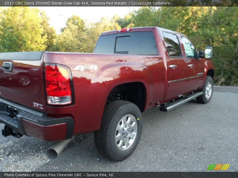 Sonoma Red Metallic / Cocoa/Light Cashmere 2013 GMC Sierra 3500HD Denali Crew Cab 4x4