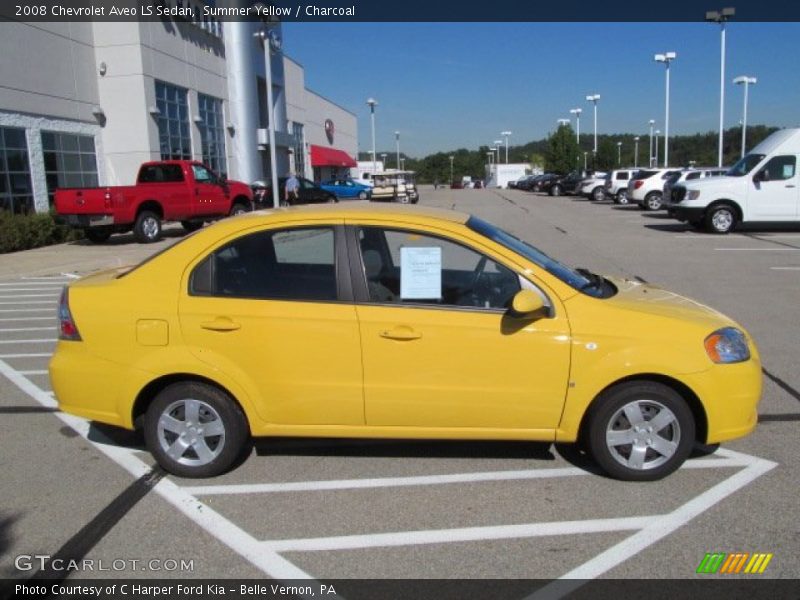 Summer Yellow / Charcoal 2008 Chevrolet Aveo LS Sedan