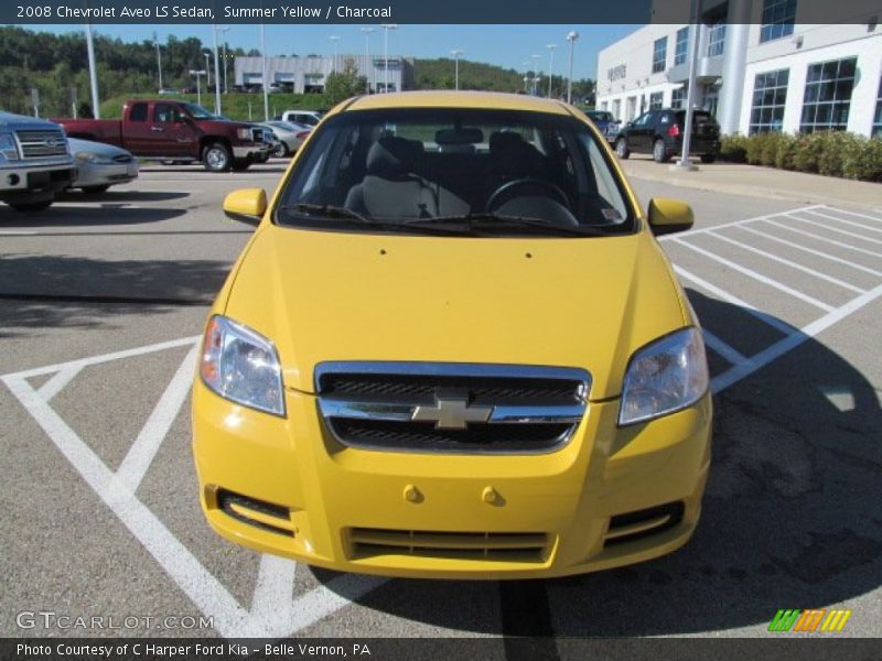 Summer Yellow / Charcoal 2008 Chevrolet Aveo LS Sedan