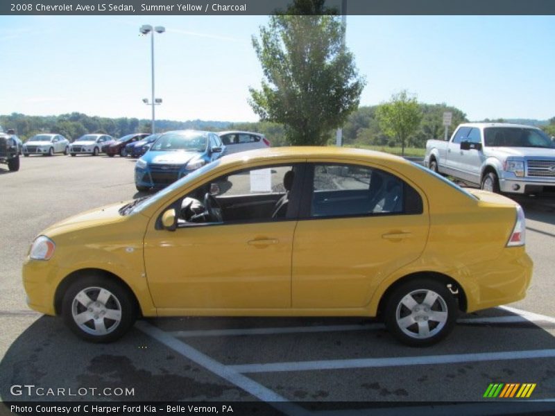 Summer Yellow / Charcoal 2008 Chevrolet Aveo LS Sedan