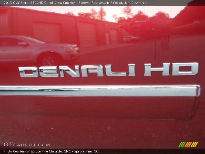 Sonoma Red Metallic / Cocoa/Light Cashmere 2013 GMC Sierra 3500HD Denali Crew Cab 4x4