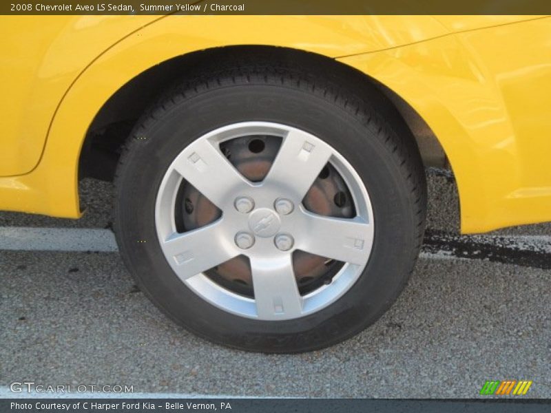 Summer Yellow / Charcoal 2008 Chevrolet Aveo LS Sedan