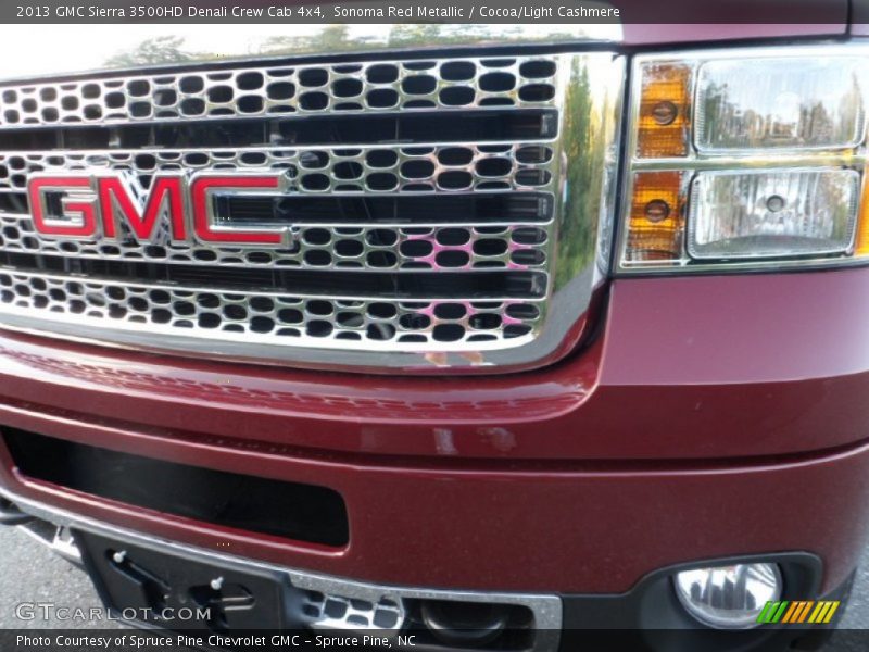 Sonoma Red Metallic / Cocoa/Light Cashmere 2013 GMC Sierra 3500HD Denali Crew Cab 4x4