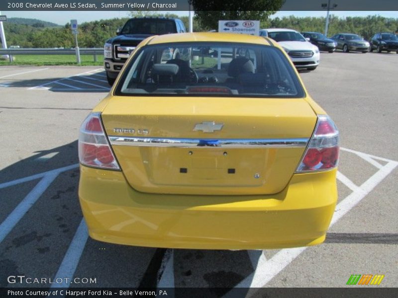 Summer Yellow / Charcoal 2008 Chevrolet Aveo LS Sedan