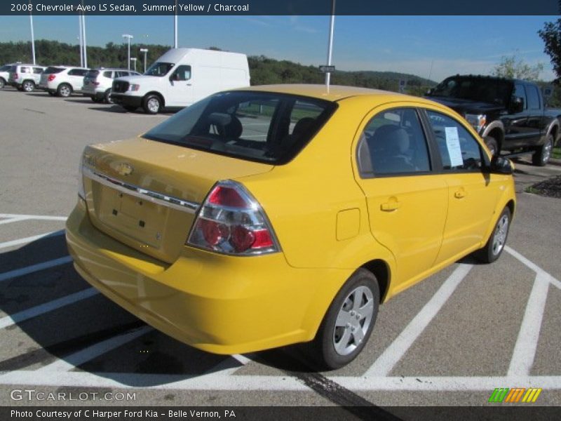 Summer Yellow / Charcoal 2008 Chevrolet Aveo LS Sedan