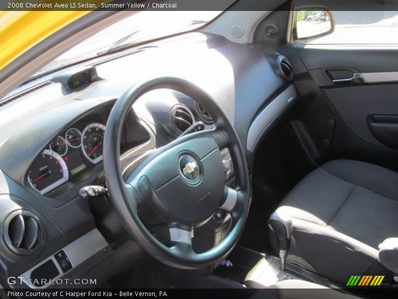Summer Yellow / Charcoal 2008 Chevrolet Aveo LS Sedan