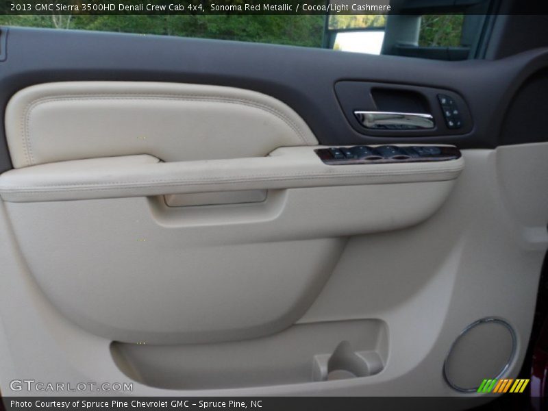 Sonoma Red Metallic / Cocoa/Light Cashmere 2013 GMC Sierra 3500HD Denali Crew Cab 4x4