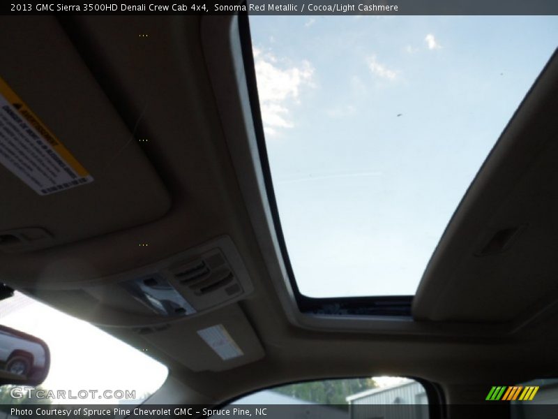 Sonoma Red Metallic / Cocoa/Light Cashmere 2013 GMC Sierra 3500HD Denali Crew Cab 4x4