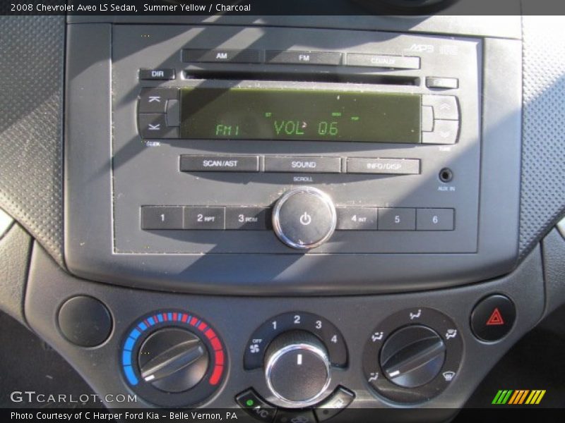 Summer Yellow / Charcoal 2008 Chevrolet Aveo LS Sedan
