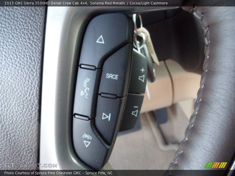 Sonoma Red Metallic / Cocoa/Light Cashmere 2013 GMC Sierra 3500HD Denali Crew Cab 4x4