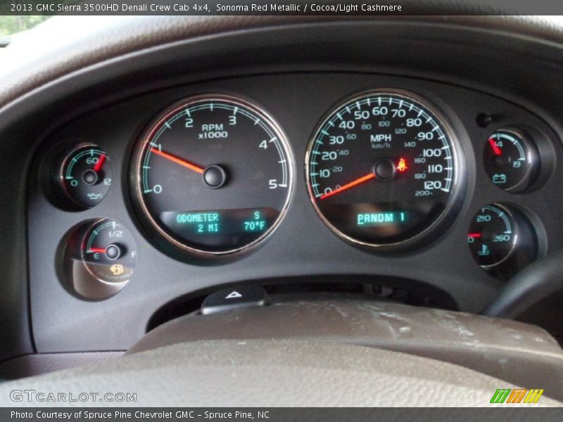 Sonoma Red Metallic / Cocoa/Light Cashmere 2013 GMC Sierra 3500HD Denali Crew Cab 4x4