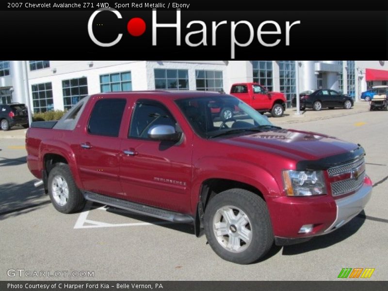 Sport Red Metallic / Ebony 2007 Chevrolet Avalanche Z71 4WD