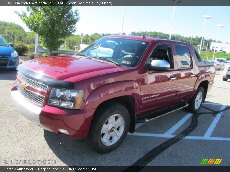 Sport Red Metallic / Ebony 2007 Chevrolet Avalanche Z71 4WD