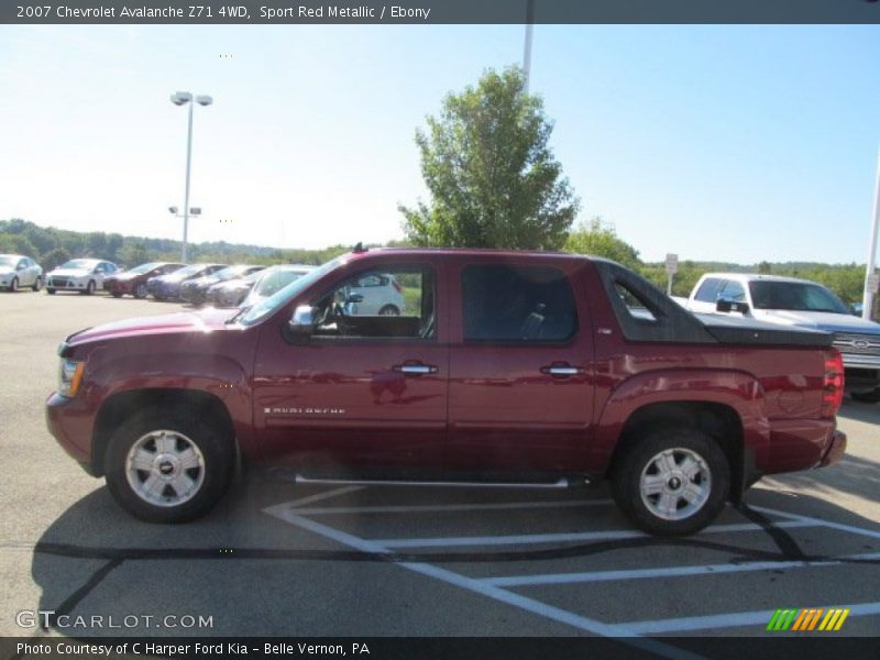 Sport Red Metallic / Ebony 2007 Chevrolet Avalanche Z71 4WD