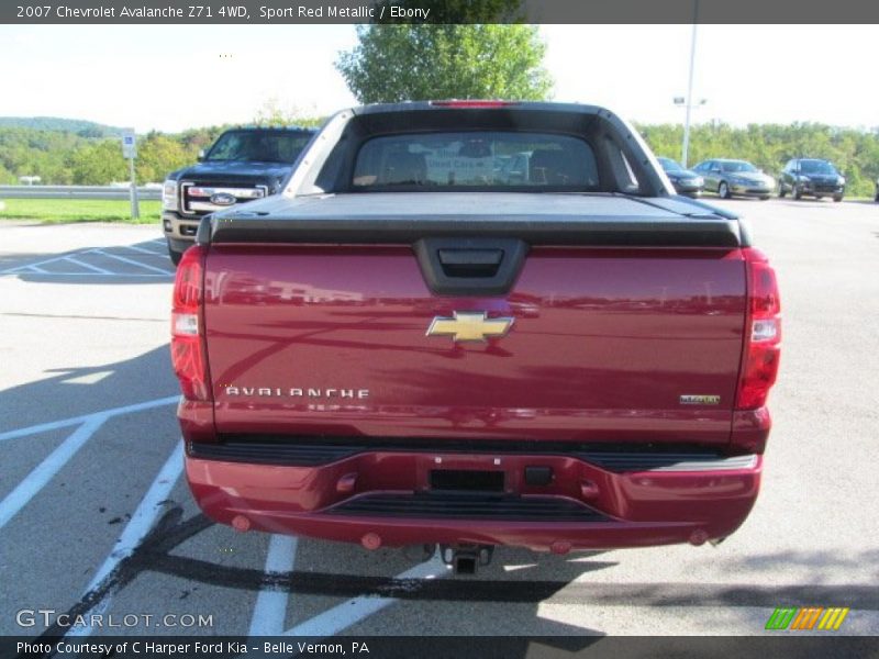 Sport Red Metallic / Ebony 2007 Chevrolet Avalanche Z71 4WD