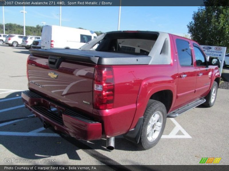 Sport Red Metallic / Ebony 2007 Chevrolet Avalanche Z71 4WD