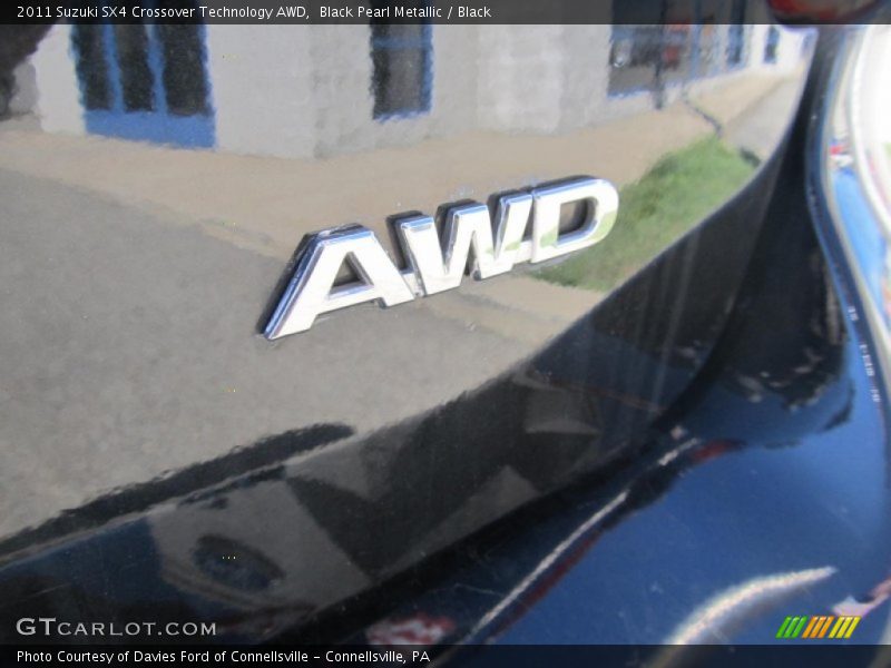 Black Pearl Metallic / Black 2011 Suzuki SX4 Crossover Technology AWD