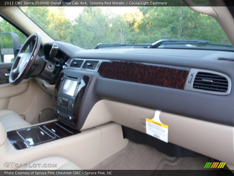 Sonoma Red Metallic / Cocoa/Light Cashmere 2013 GMC Sierra 3500HD Denali Crew Cab 4x4