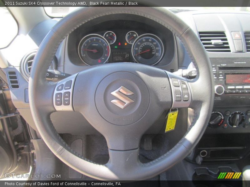 Black Pearl Metallic / Black 2011 Suzuki SX4 Crossover Technology AWD